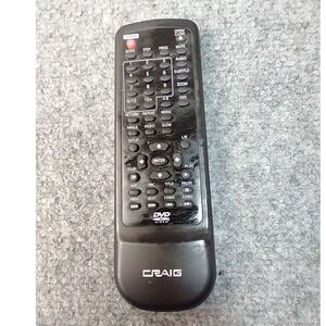 Craig DVD Video Remote Control Black Replacement Player Controller JL-168